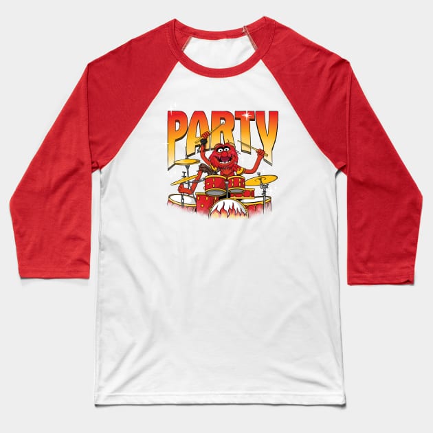 Party Animal Muppets Show Baseball T-Shirt by stayfrostybro